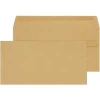 DL Manilla Brown Mailing Envelopes Self Seal 80gsm 110 x 220mm