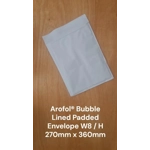 Arofol® 270mm x 360mm W8 / 8 Bubble Lined Padded Envelope Postal Bags