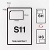 S11 A4 Integrated Labels 110 x 80mm Address Peel Off Dispatch Notes Packing Slips
