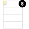 8 Labels Per Sheet Multipurpose A4 Label Sheets