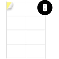 8 Labels Per Sheet Multipurpose A4 Label Sheets