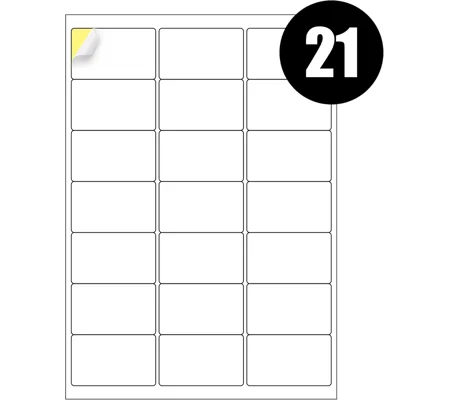 21 Labels Per Sheet Multipurpose A4 Label Sheets