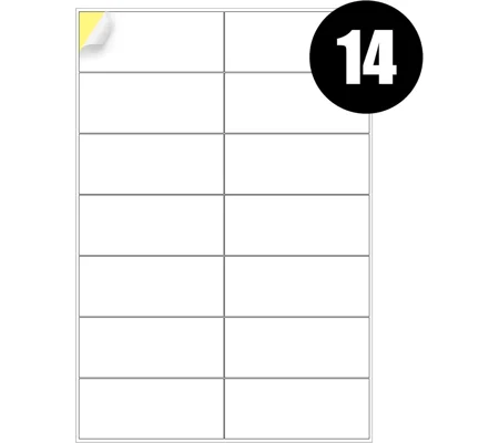 14 Labels Per Sheet Multipurpose A4 Label Sheets