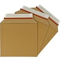 CD Size 180mm x 180mm Strong Heavy Duty Rigid Cardboard Envelope 400gsm, Corrugated Capacity Book Ma