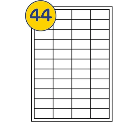 44 Labels Per Sheet Multipurpose A4 Label Sheets