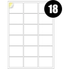 18 Labels Per Sheet Multipurpose A4 Label Sheets