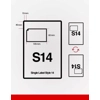 S14 A4 Integrated Labels 110 x 60mm Address Peel Off Dispatch Notes Packing Slips