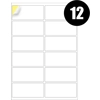 12 Labels Per Sheet Multipurpose A4 Label Sheets