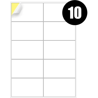10 Labels Per Sheet Multipurpose A4 Label Sheets
