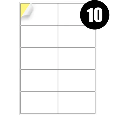 10 Labels Per Sheet Multipurpose A4 Label Sheets