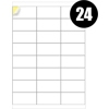 24 Labels Per Sheet Multipurpose A4 Label Sheets