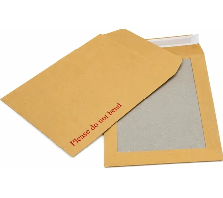A5 Hard Back Envelopes 229mm x 162mm C5 Manilla Please Do Not Bend Envelope