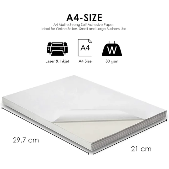 1 Label Per Sheet Multipurpose A4 Label Sheets