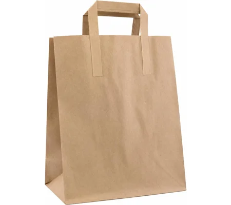 Kraft SOS Brown Paper Carrier Bags with Handles