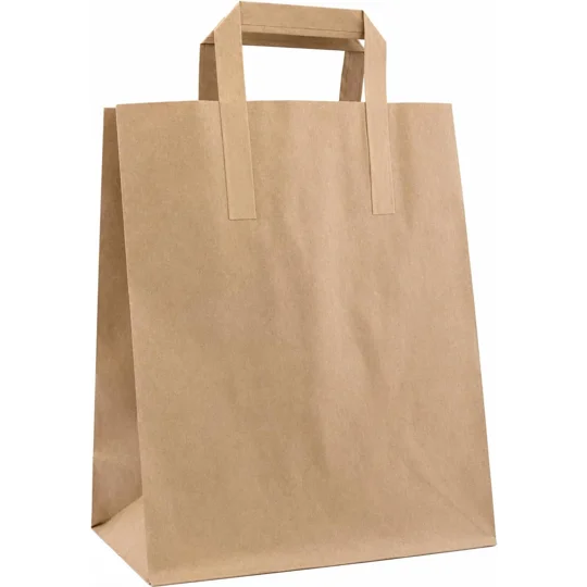 Kraft SOS Brown Paper Carrier Bags with Handles