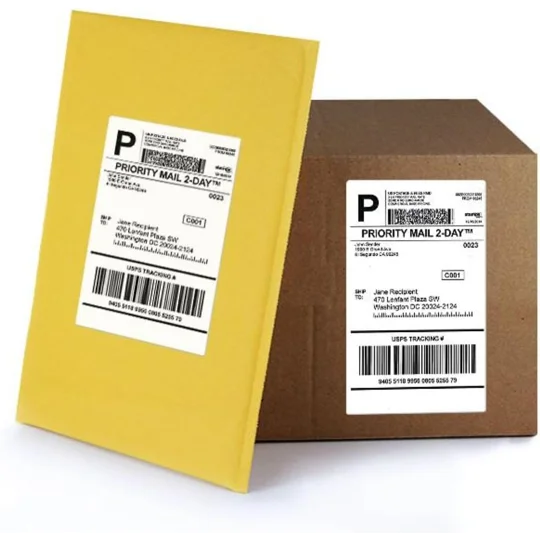 4"x8" Thermal Fanfold Labels 750 Per Pack 100 x 210 mm