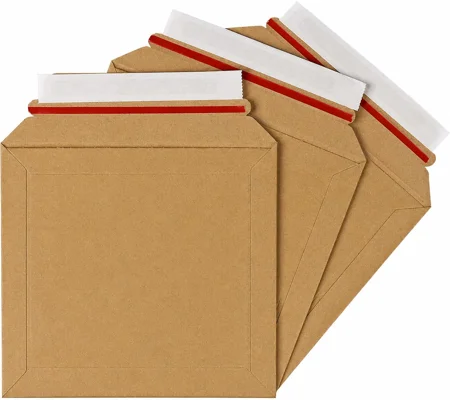 CD Size 180mm x 180mm Strong Heavy Duty Rigid Cardboard Envelope 400gsm, Corrugated Capacity Book Ma