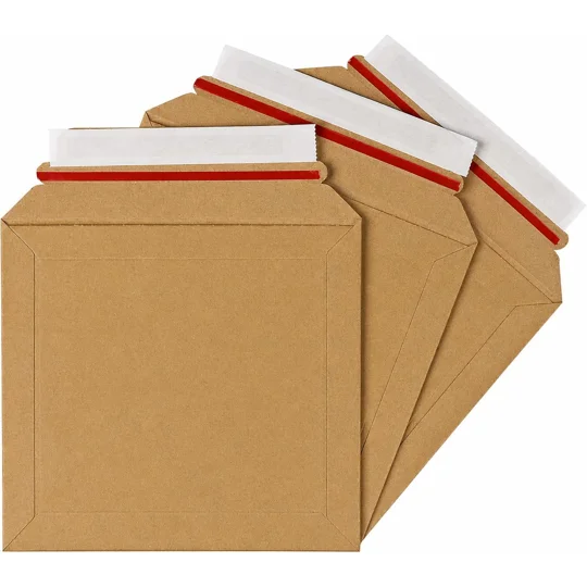 CD Size 180mm x 180mm Strong Heavy Duty Rigid Cardboard Envelope 400gsm, Corrugated Capacity Book Ma
