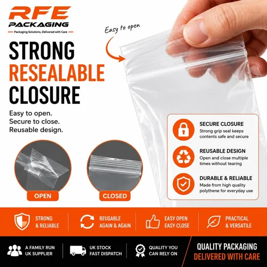 2.25" x 3" Grip Seal Bags
