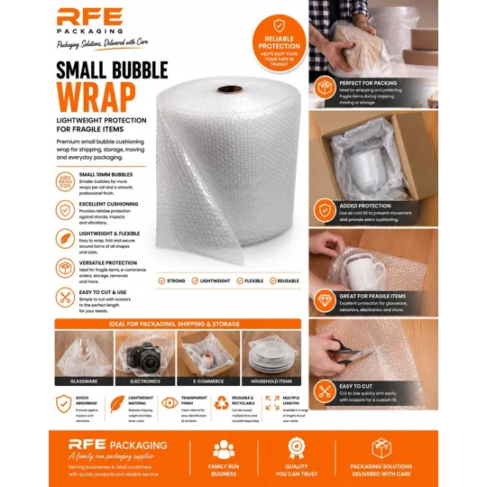 Bubble Wrap 500mm Wide Choose Length