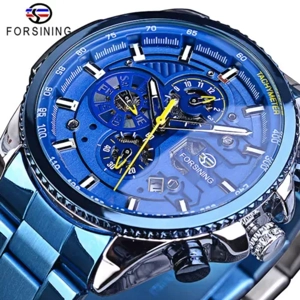 FORSINING Men's Sports Watch Date Waterproof Mechanical Automatic Wrist Watches
