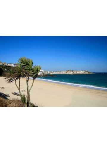 Porthminster Beach at St.Ives A4 Mounted Photo.