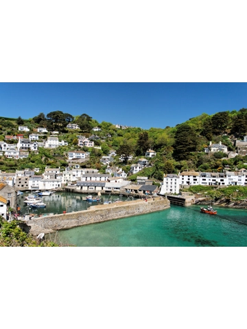 Polperro A4 Mounted Photo.