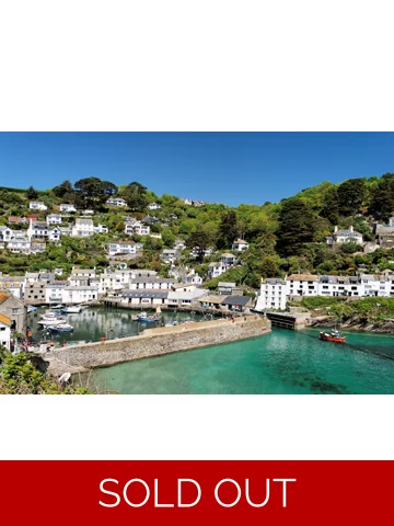 Polperro A4 Mounted Photo.