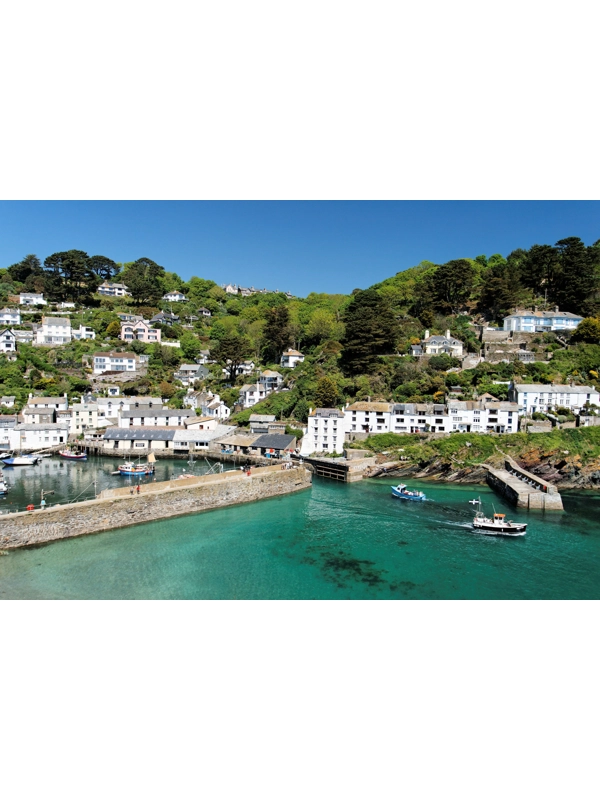 Polperro A4 Mounted Photo.