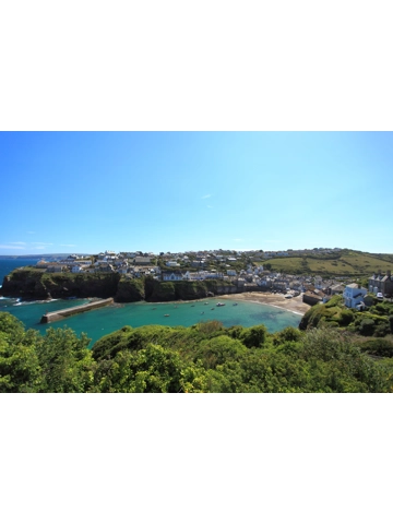 Port Isaac A4 Mounted Photo