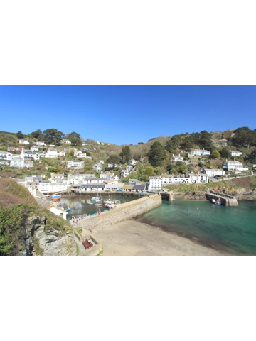 Polperro A4 Mounted Photo.