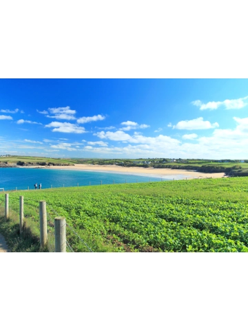 Harlyn Bay A4 Mounted Photo