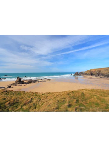 Porthcothan Bay A4 Mounted Photo