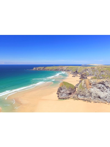 Bedruthan Steps A4 Mounted Photo.
