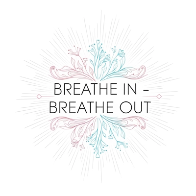 Breathe In/Breathe Out Sipper Glass