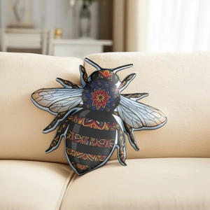 Mandala Bee Shaped Pillow