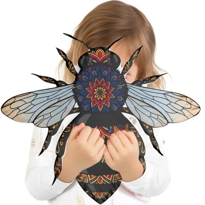 Mandala Bee Shaped Pillow