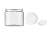 10pcs Jars with White Lids 150ml PET