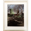 Original pastel drawing of Binbrook, Lincolnshire by Trevor Whetstone