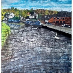 Canal at Rodley by Trevor Whetstone