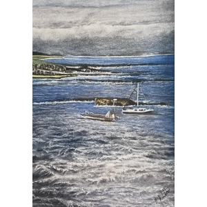 Boats at North Berwick by Trevor Whetstone