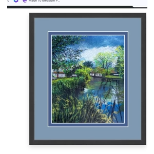 Original pastel drawing of Willy Lotts Cottage by Trevor Whetstone