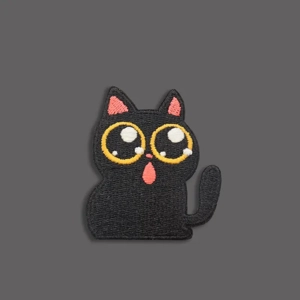 Black Cat Embroidery Patch