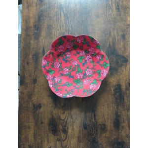 Beautiful Handmade Floral Textile Bowl - Big