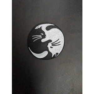 Black and white cats Embroidery Patch