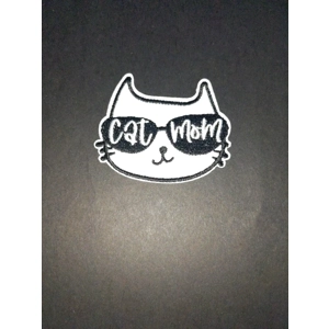 Cat Mom Embroidered Patch