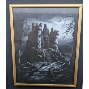 Castle on the Hill - Gold frame