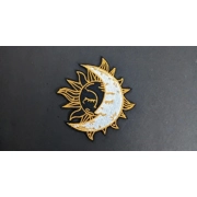 Sun and Moon Embroidery Patch