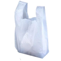 White Plastic Carrier Bag 13 x 19 x 23