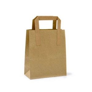 LARGE KRAFT SOS PRINTED BAGS HANDLE